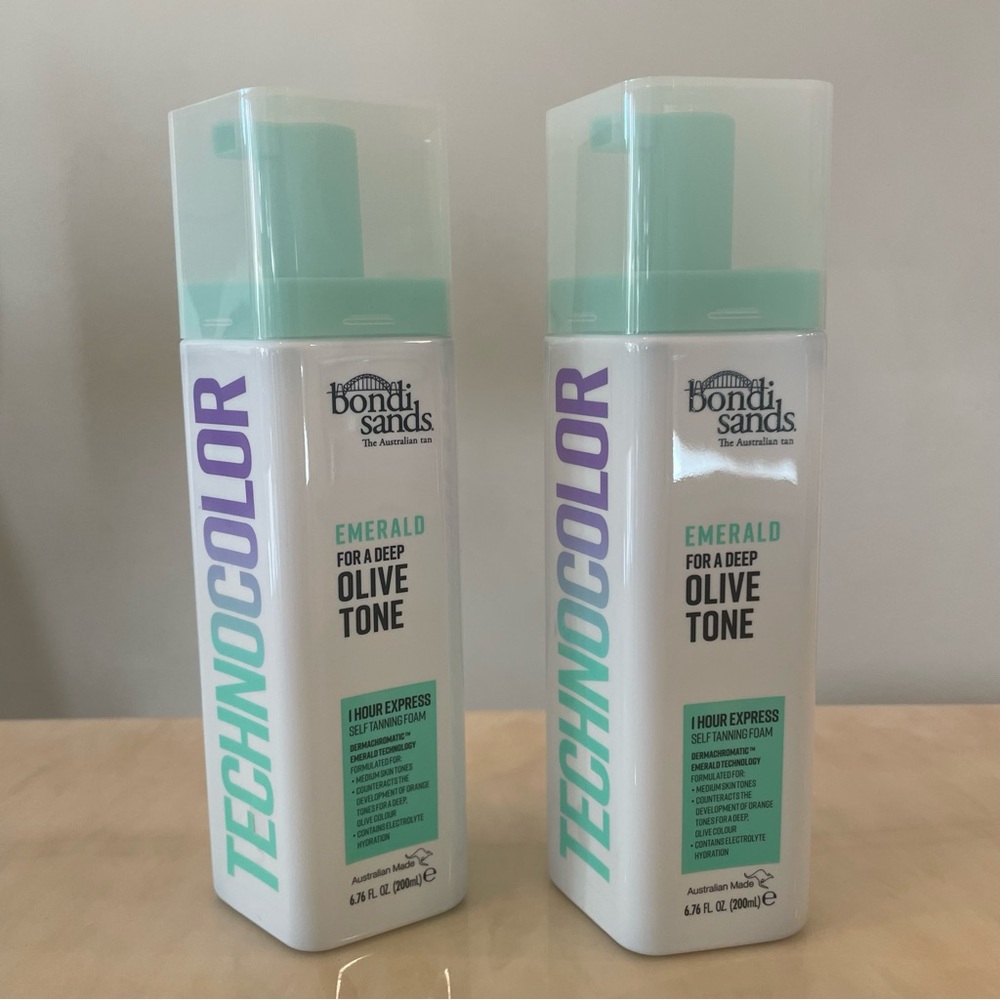 Bondi Sands Technocolor 1 Hour Express Self Tanning Foam 2 bundle set